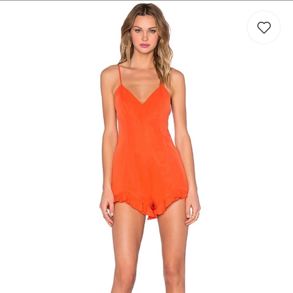 NBD Playtime Romper - Bright Coral